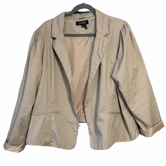 Blazer with White Polka Dot Lining - Picture 2 of 4